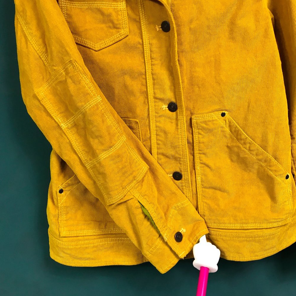 Eddie Bauer Mustard Yellow Corduroy Field Jacket Gem